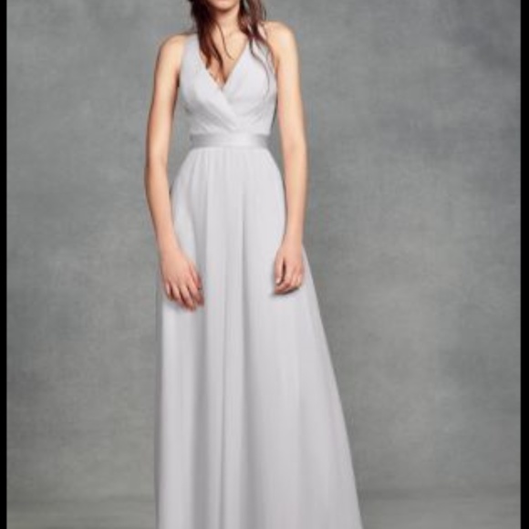 vera wang silver dress